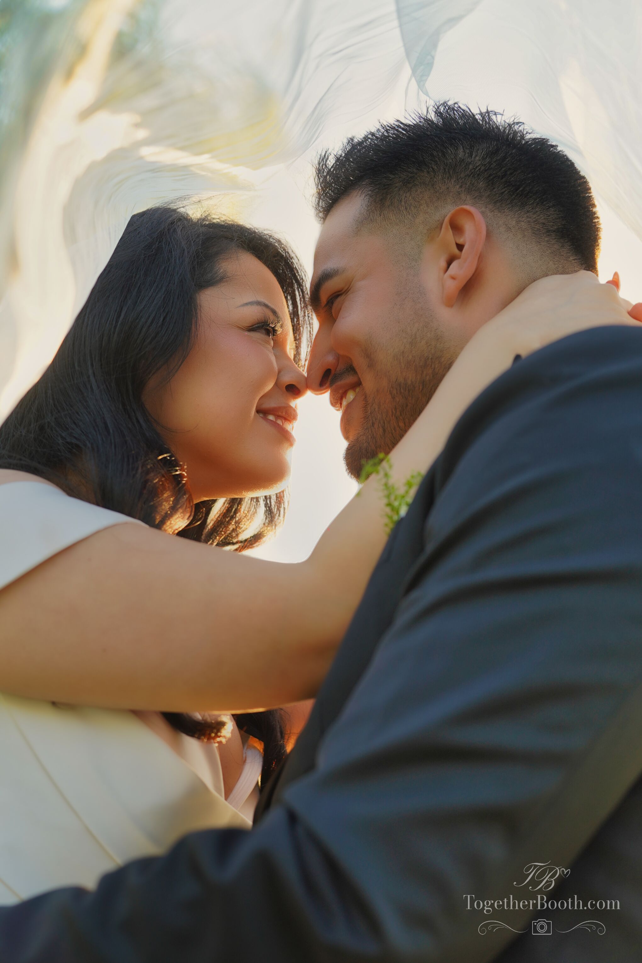 Real wedding moment captured by TogetherBooth